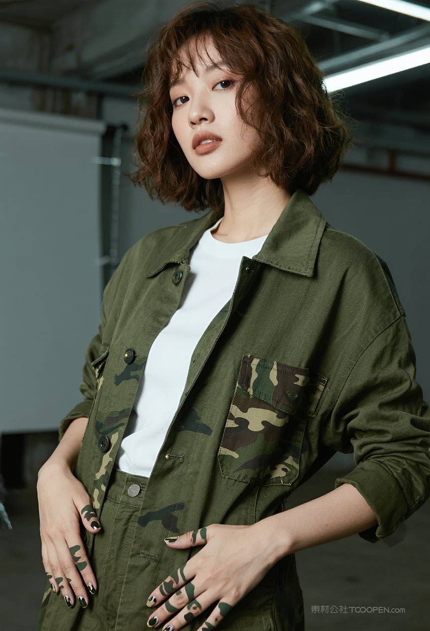 写真迷人时尚美女动人女性气质少女