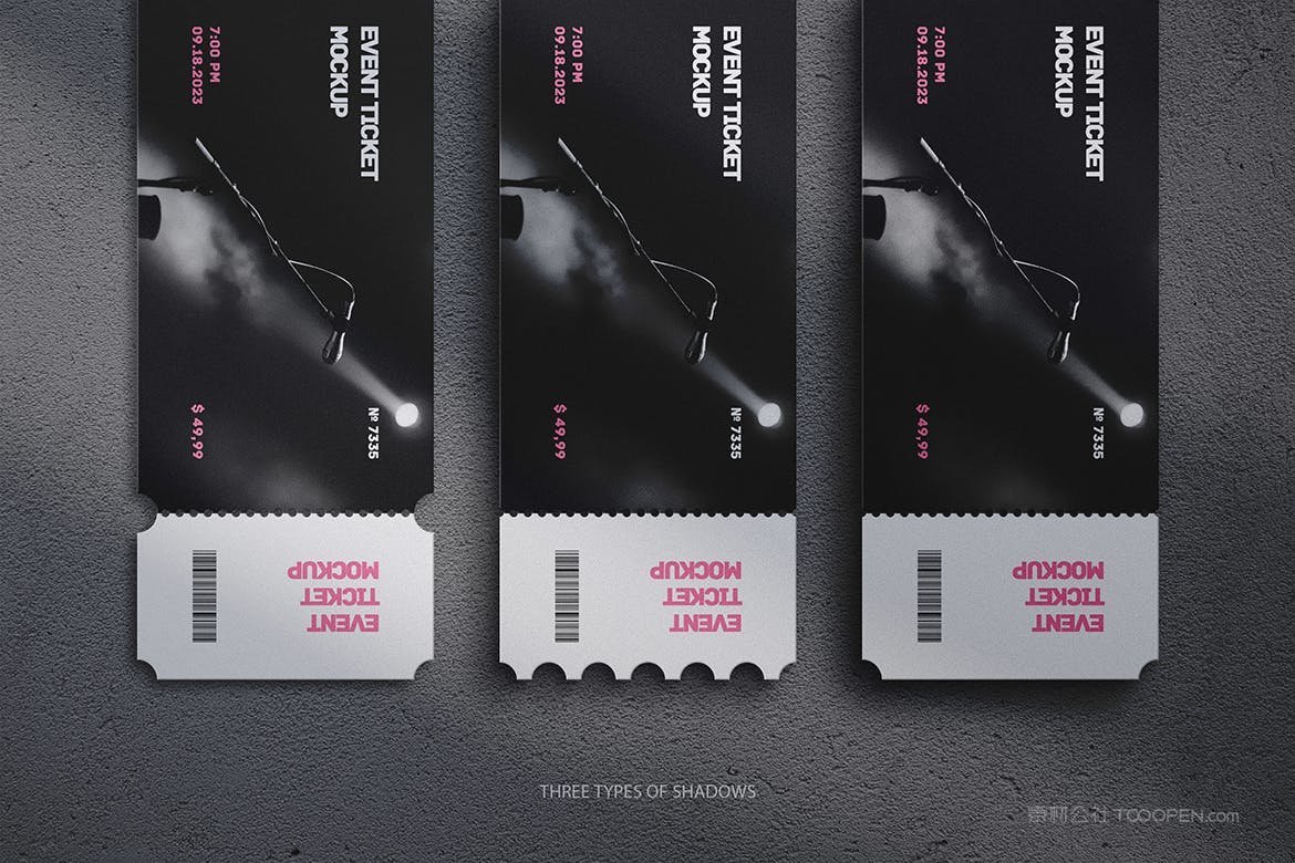 活动门票场景样机