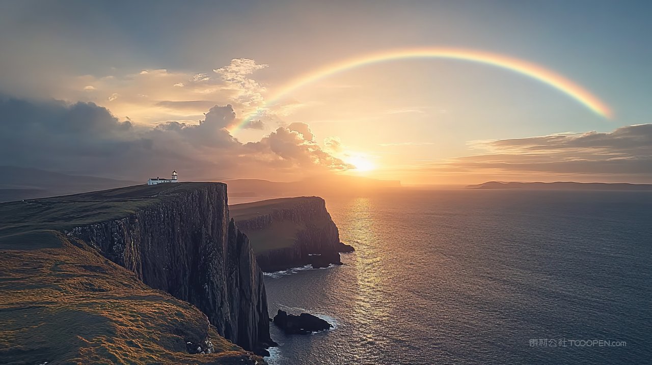 高山山脉天空群山唯美宁静山峰风景