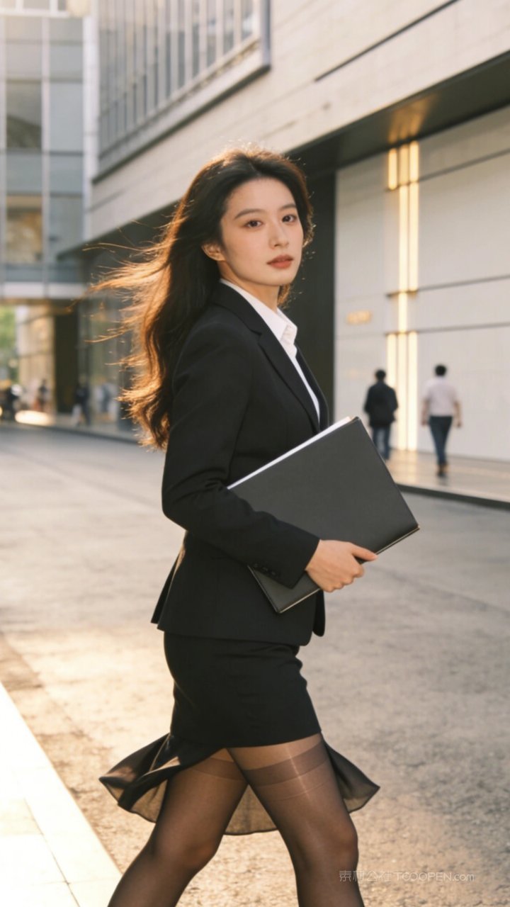 丝袜长腿女性职场商务模特美女白领性感