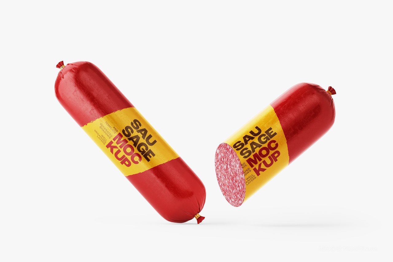 【1315期】红色火腿肠香肠样机 (4)