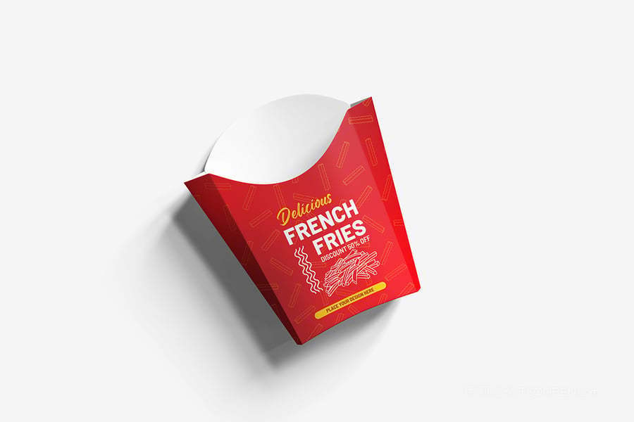 炸薯条包装纸样机