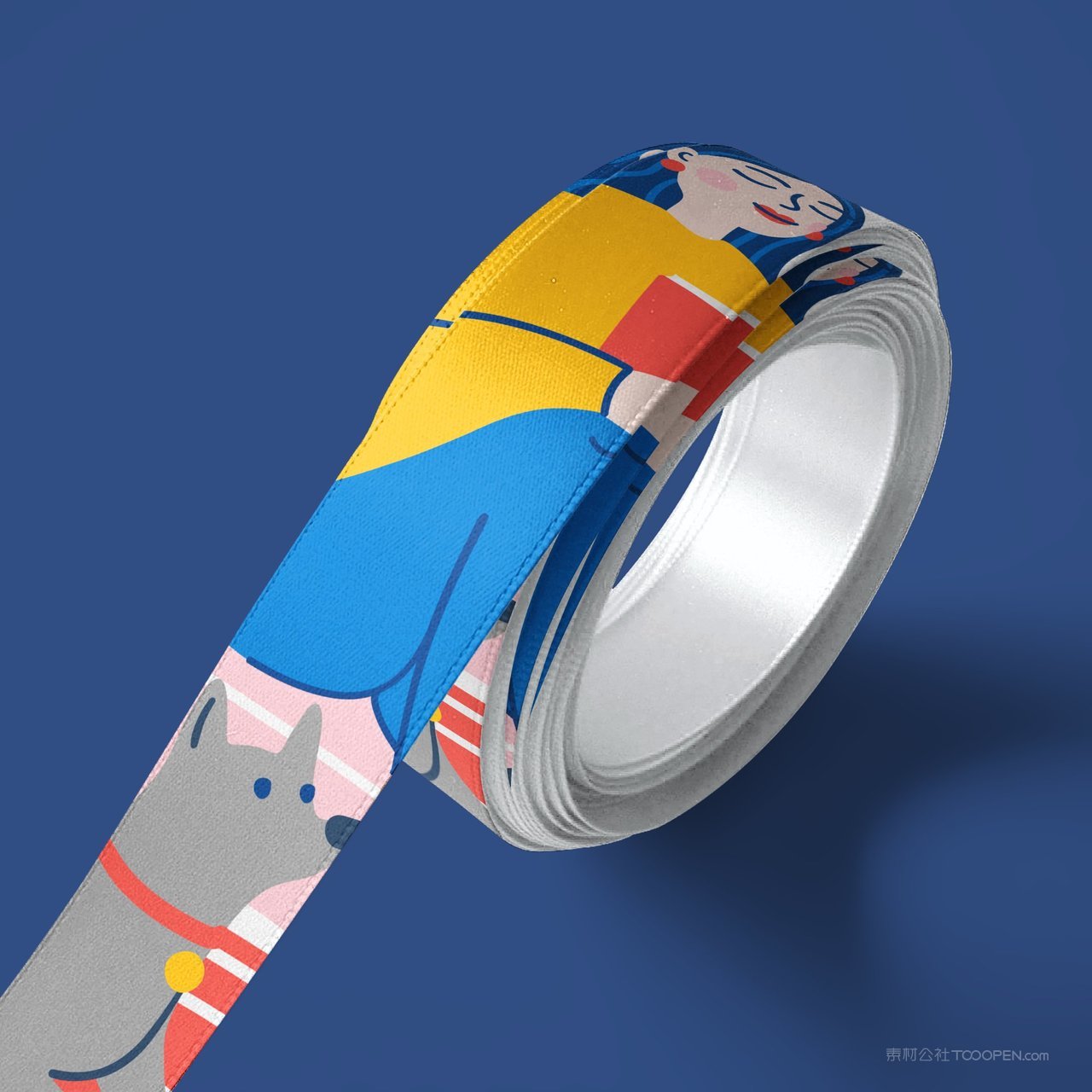 胶袋蓝色品牌vi展示贴图一键样机