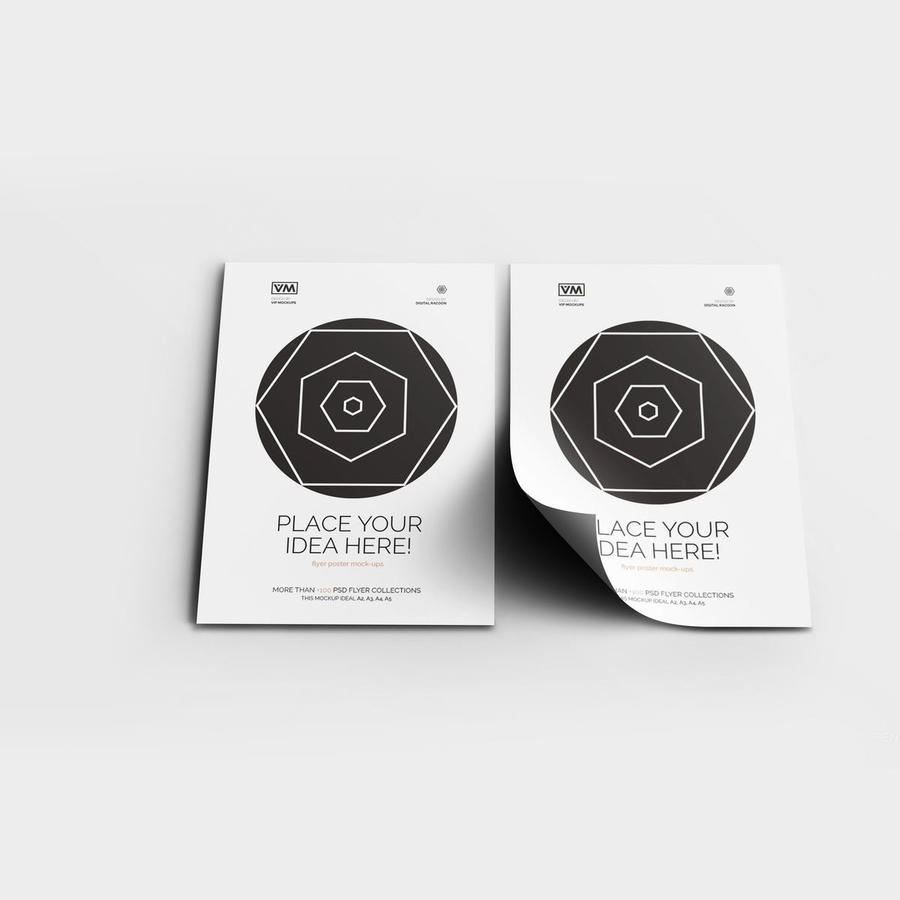 【1207期】a4单页宣传单海报样机 (30)