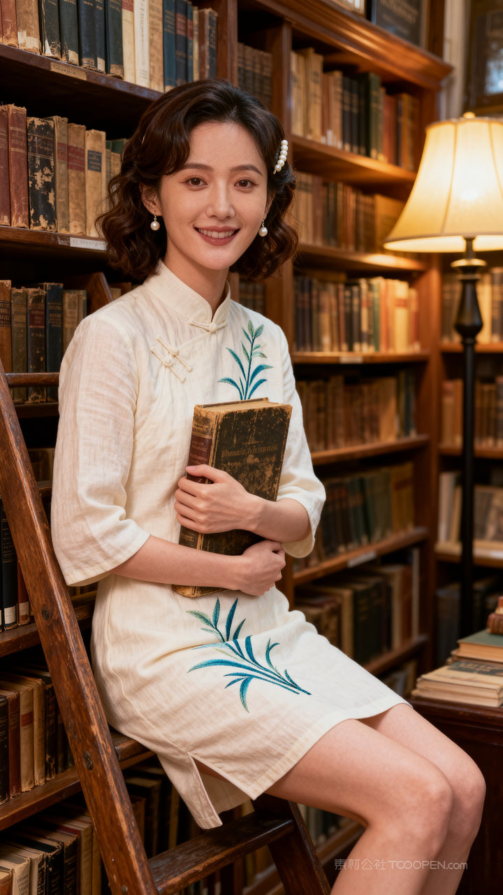 美女国风长腿旗袍气质性感模特女性