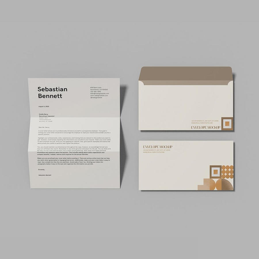 信封信纸vi样机