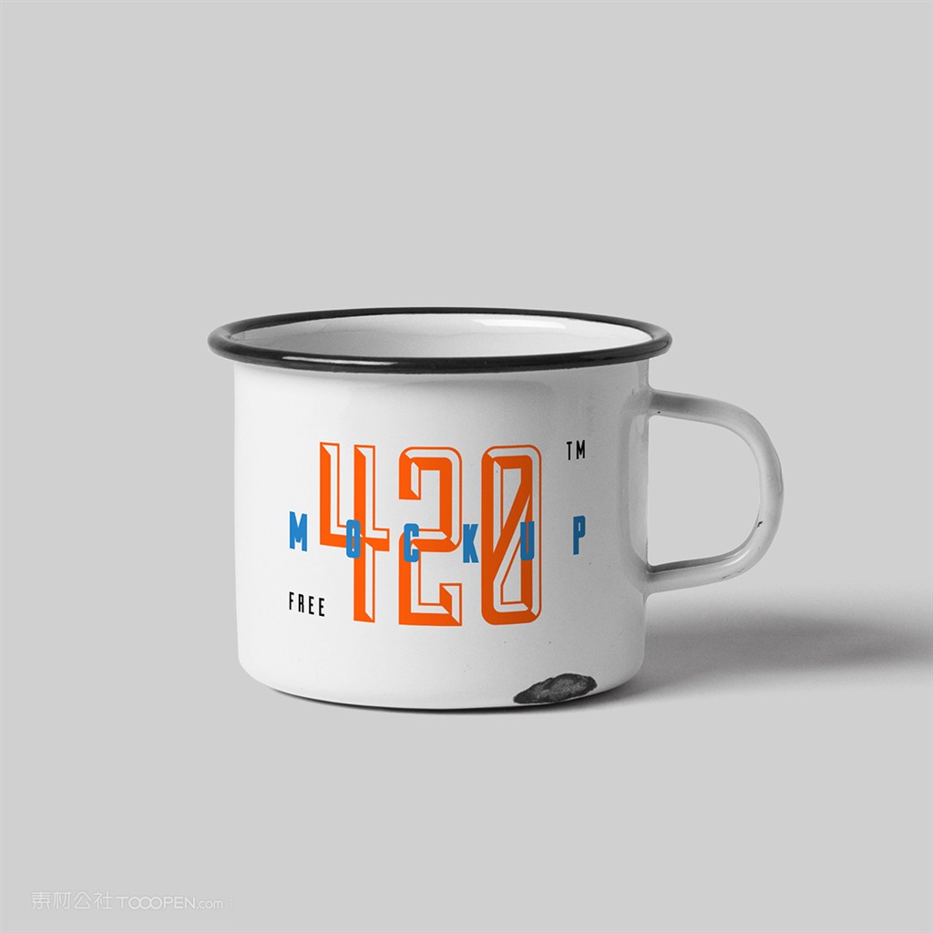 搪瓷杯样机素材