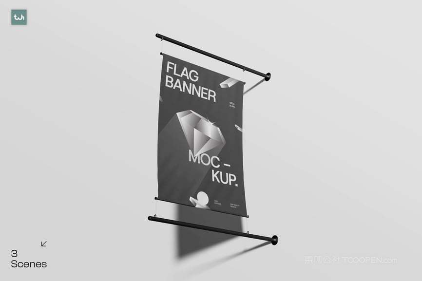 旗帜横幅样机