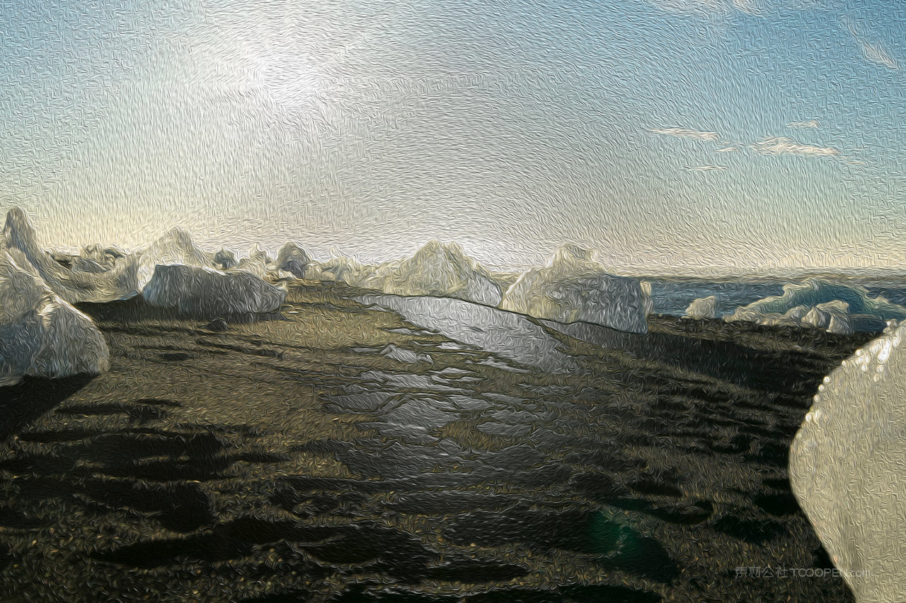 冰块冰川高清风景画图片