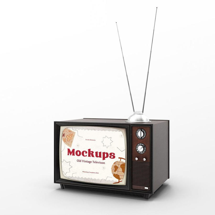 老式复古电视样机