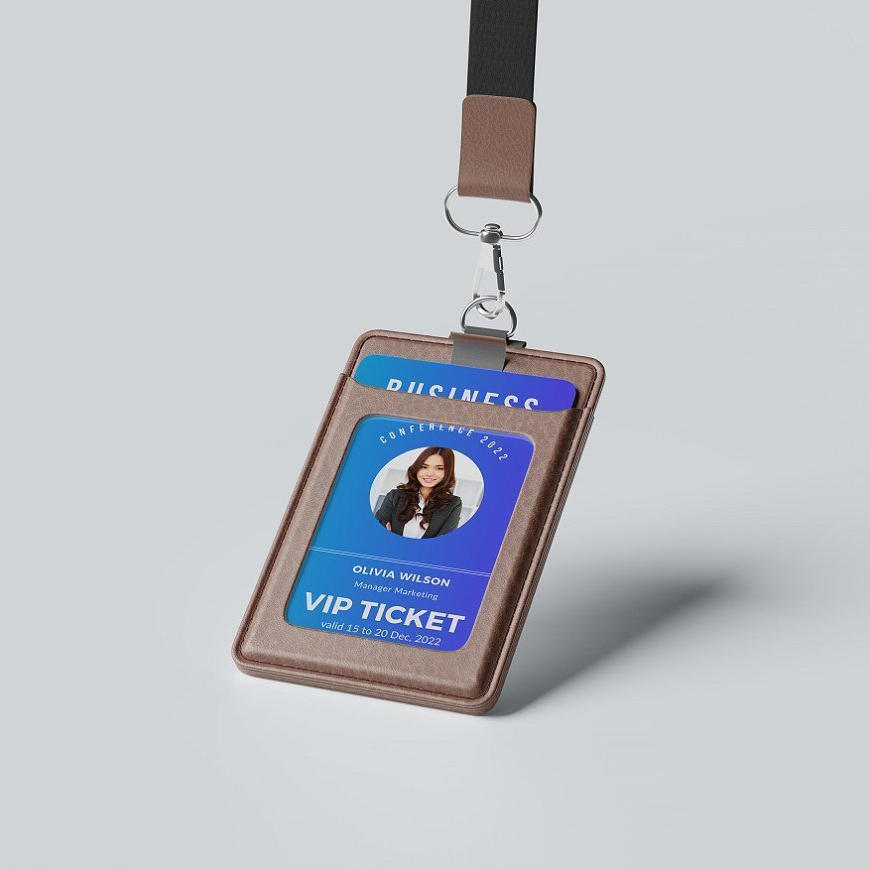 皮质挂绳卡套样机