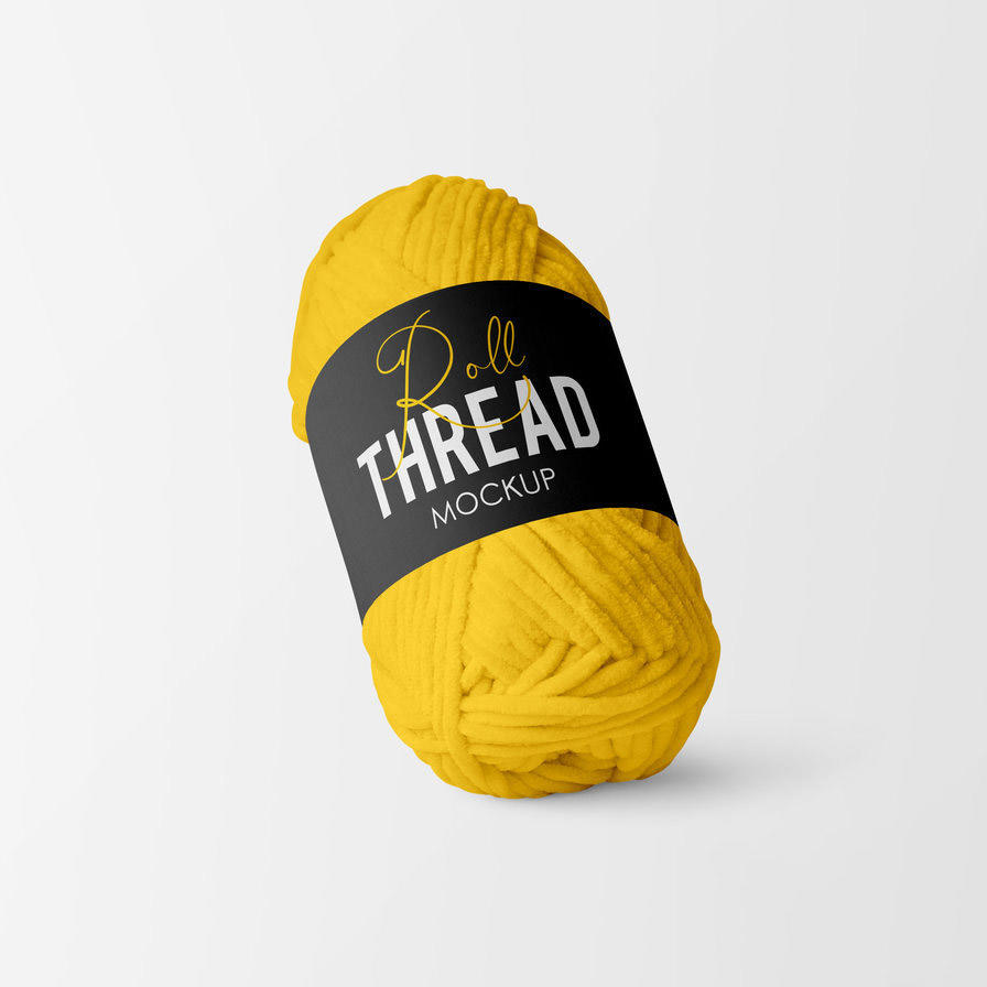 螺纹卷毛线标签样机