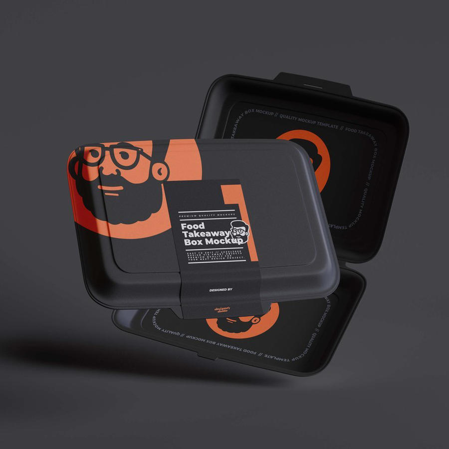 食品外卖盒样机