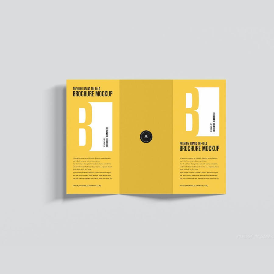 三栏式小册子样机