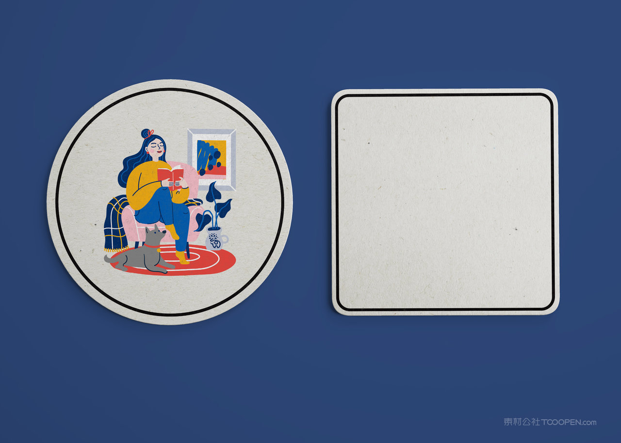 桌垫蓝色品牌vi展示贴图一键样机 (10)