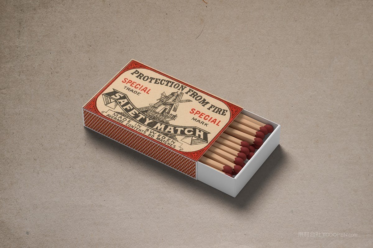 火柴盒火柴样机