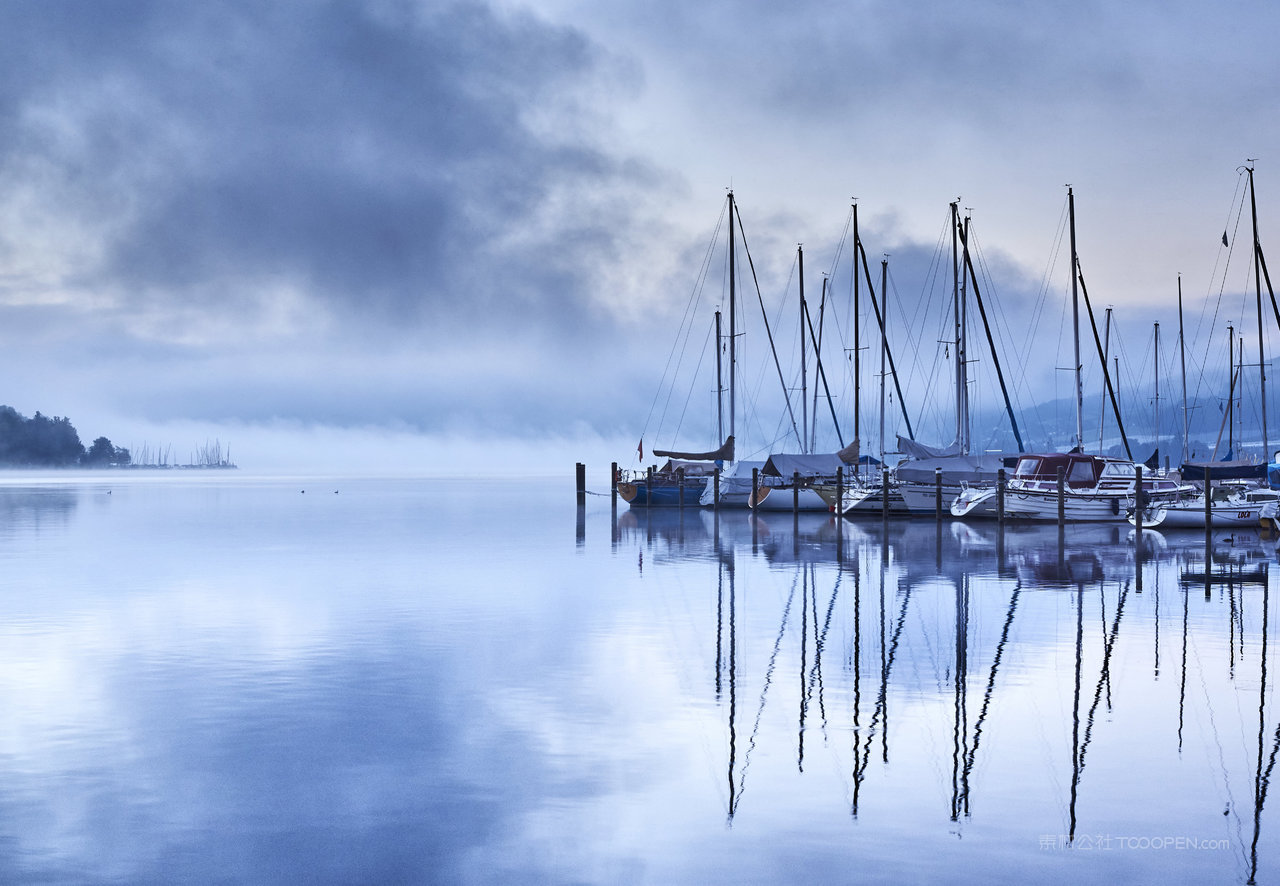 瑞士山水风景画图片