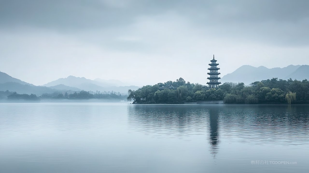 自然山脉群山唯美高山宁静天空山峰风景