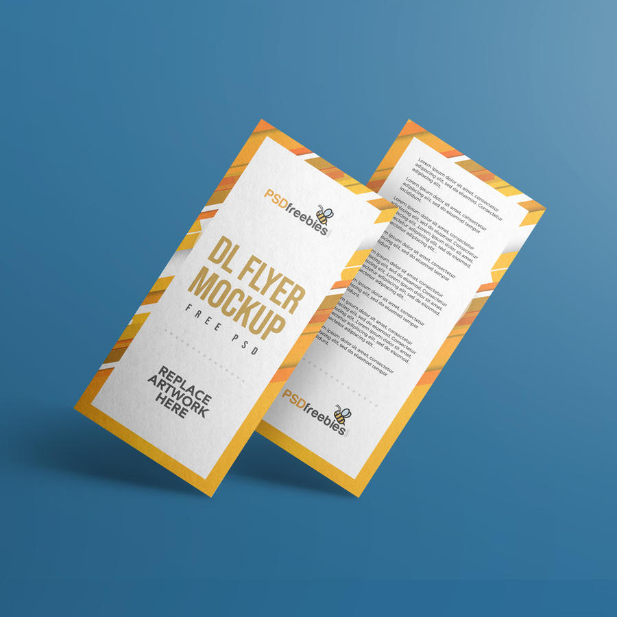 DL传单样机模板