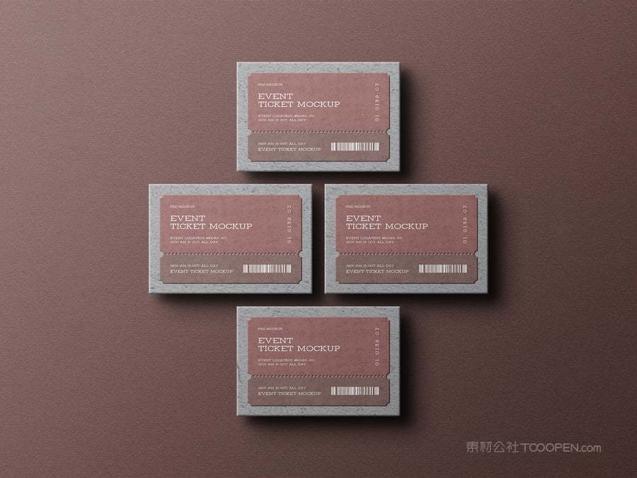 活动门票样机