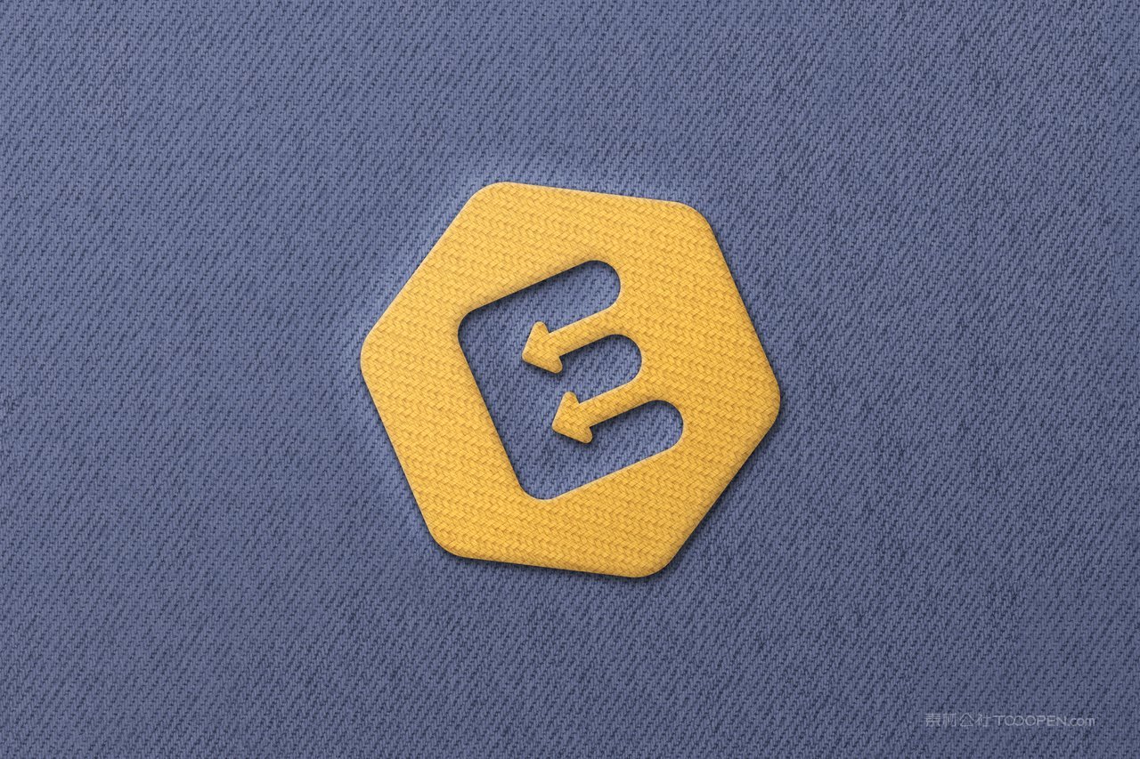 绣花徽标logo样机