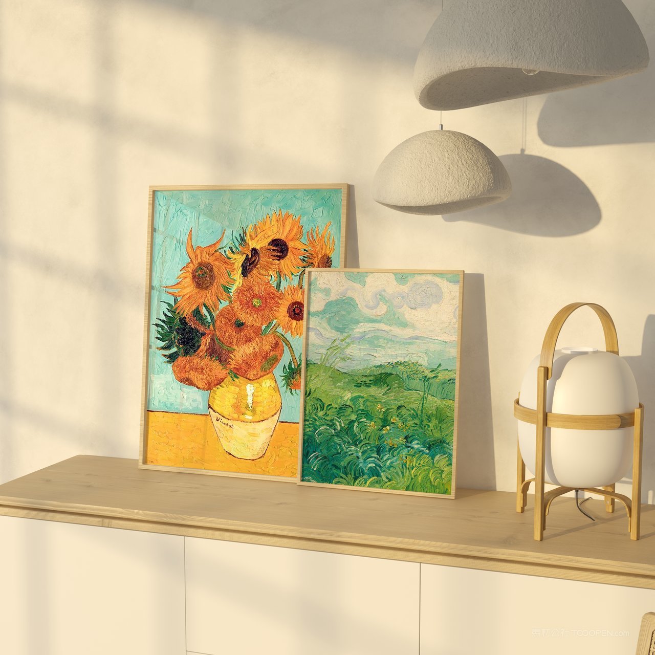 【1289期】艺术挂画室内场景展示样机 (5)