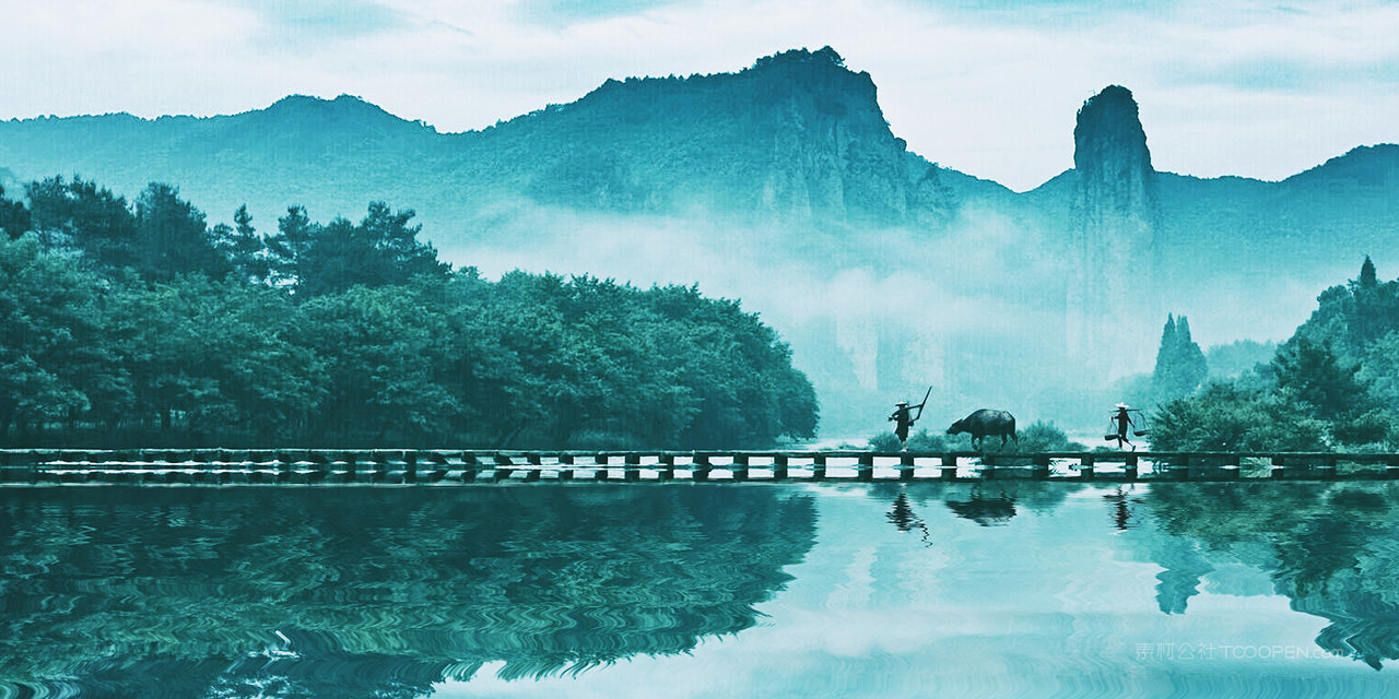 桂林山水风景画图片