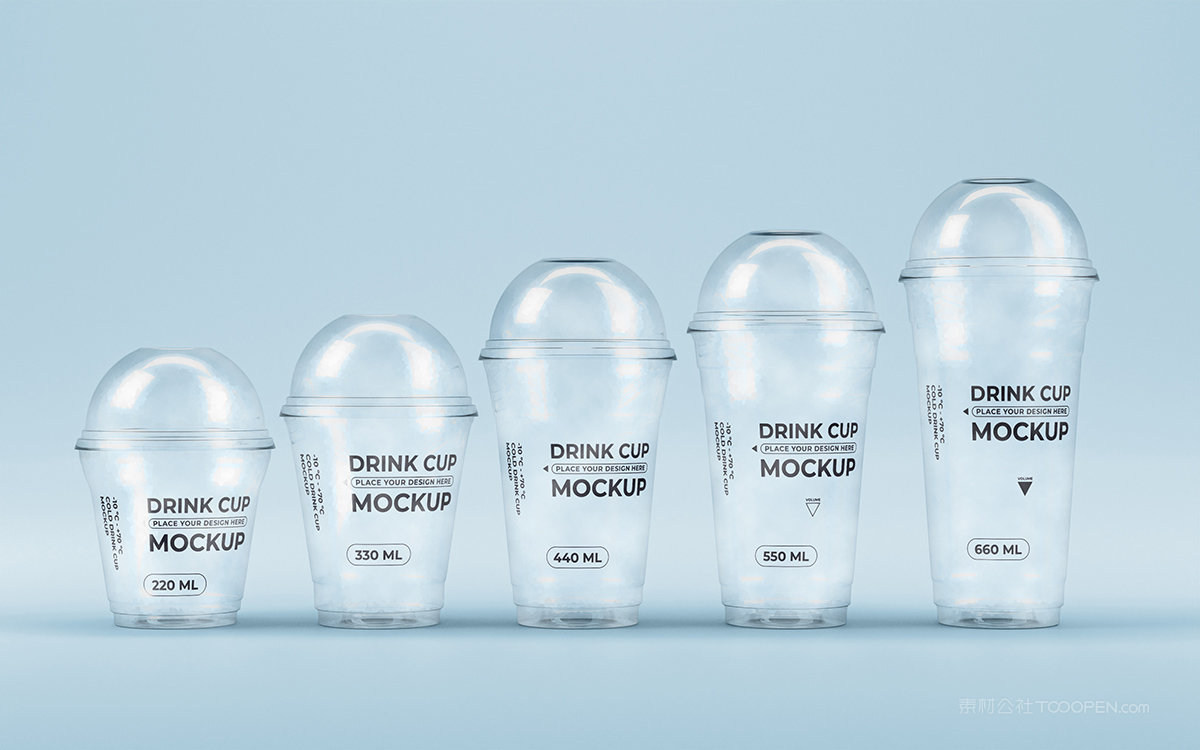 【1249期】一次性透明奶茶杯子样机 (23)