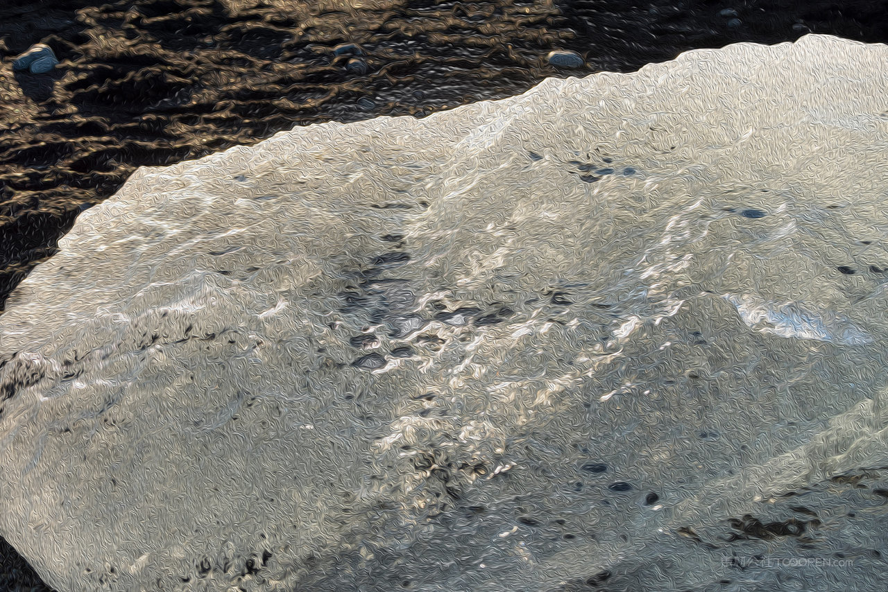 冰块冰川风景画图