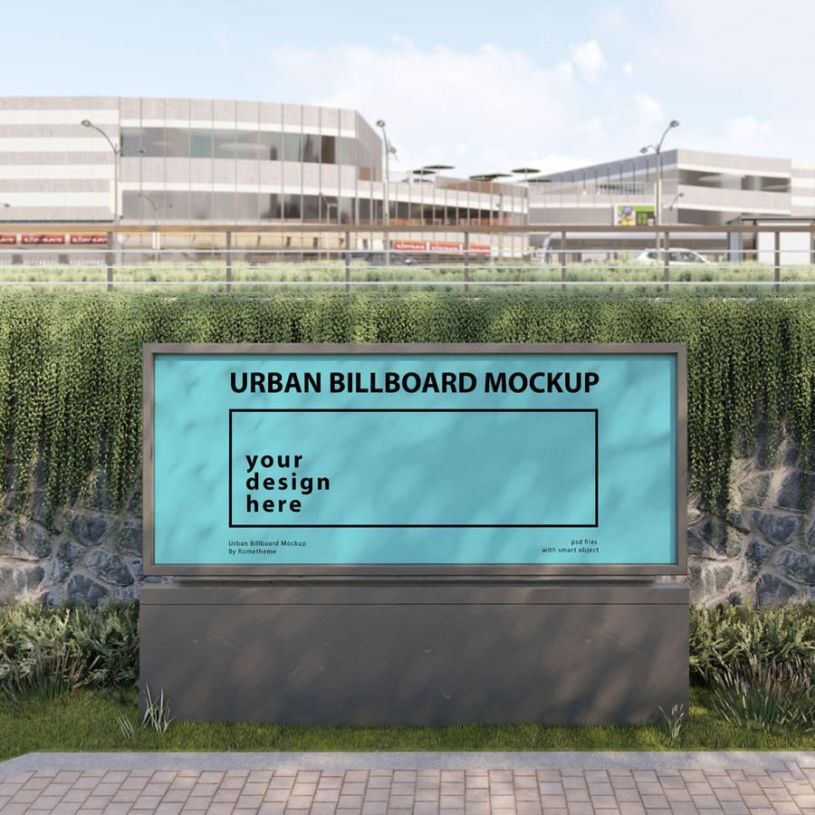 指引图广告牌样机