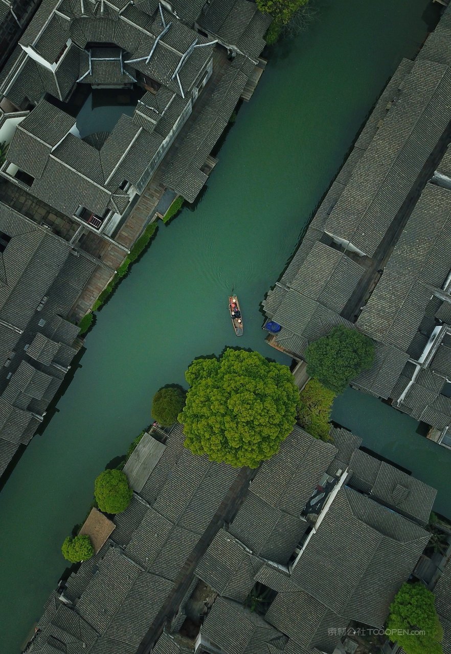 浙江乌镇风景画图片