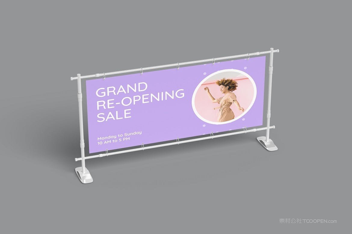 广告横幅架样机