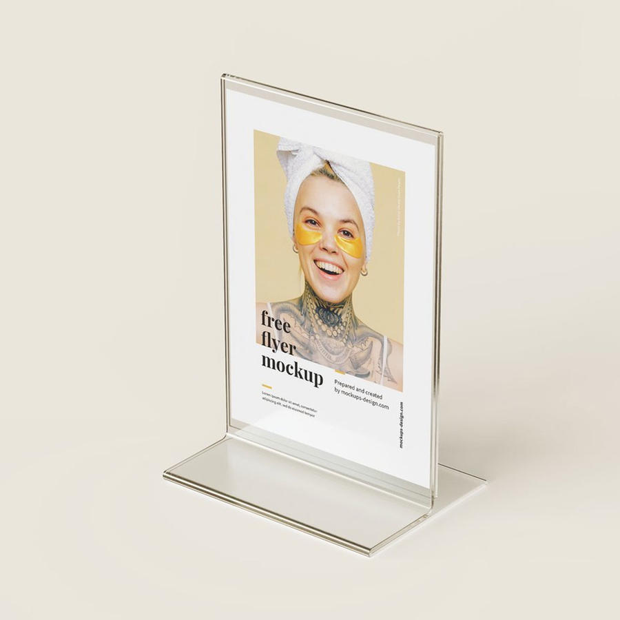 【1828期】亚克力桌牌立牌样机 (1)