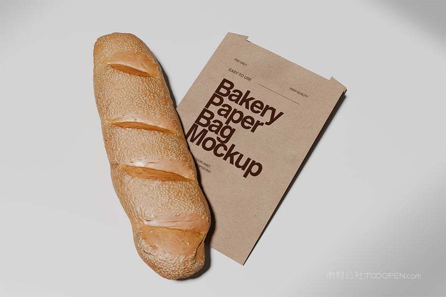 面包店纸袋样机