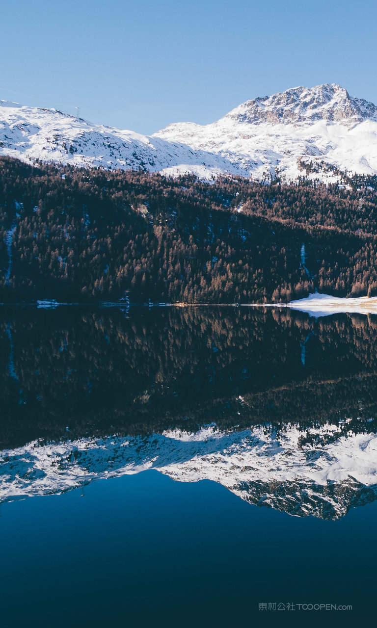 高清雪山高山山脉摄影图片