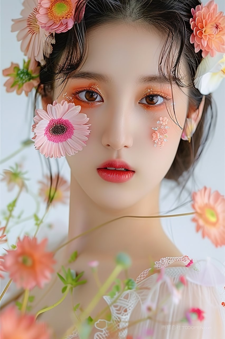 时尚美女魅力优美青春清纯年轻女性