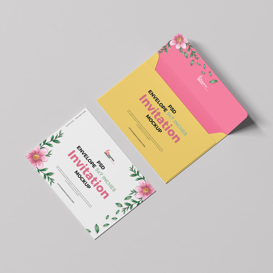 信封邀请卡样机