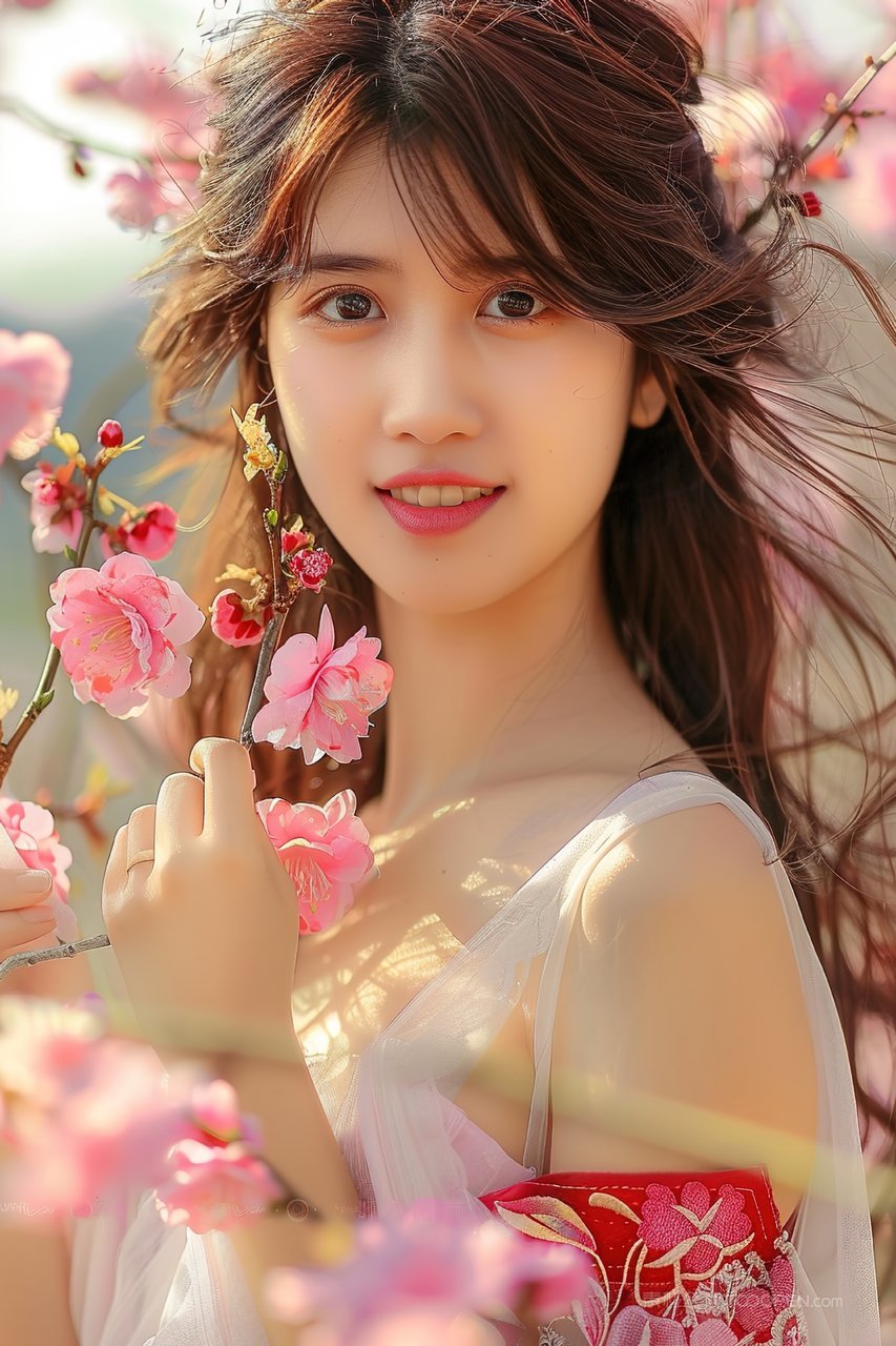 女性彩妆优雅优美活力青春少女年轻美女