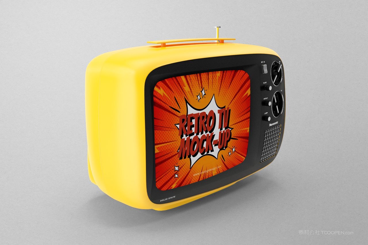 怀旧松下电视样机