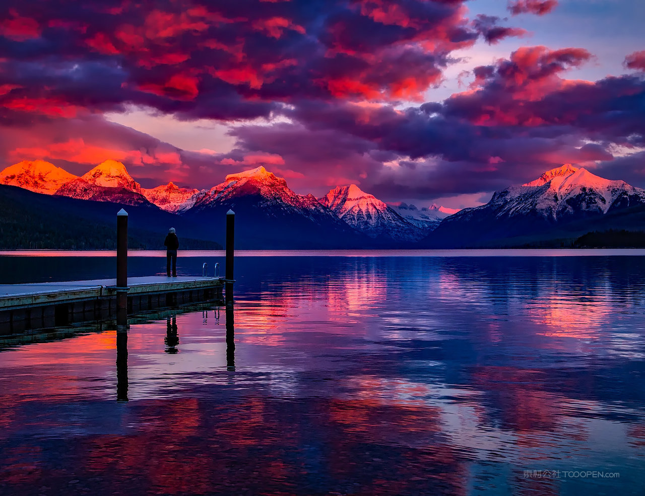 高清雪山大山风景画