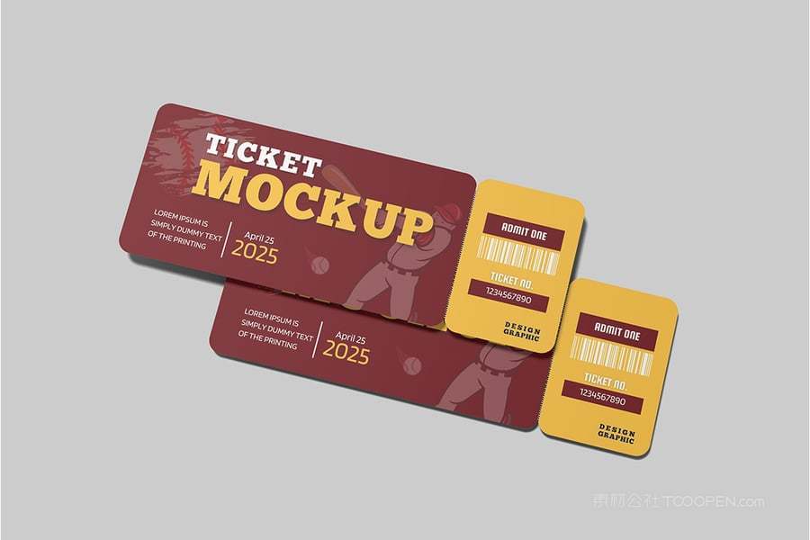 门票模型样机