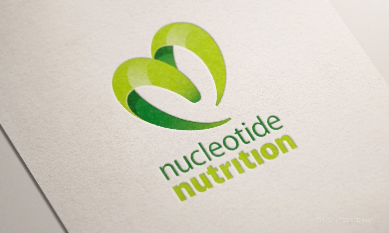 清新绿vi办公用品样机贴图