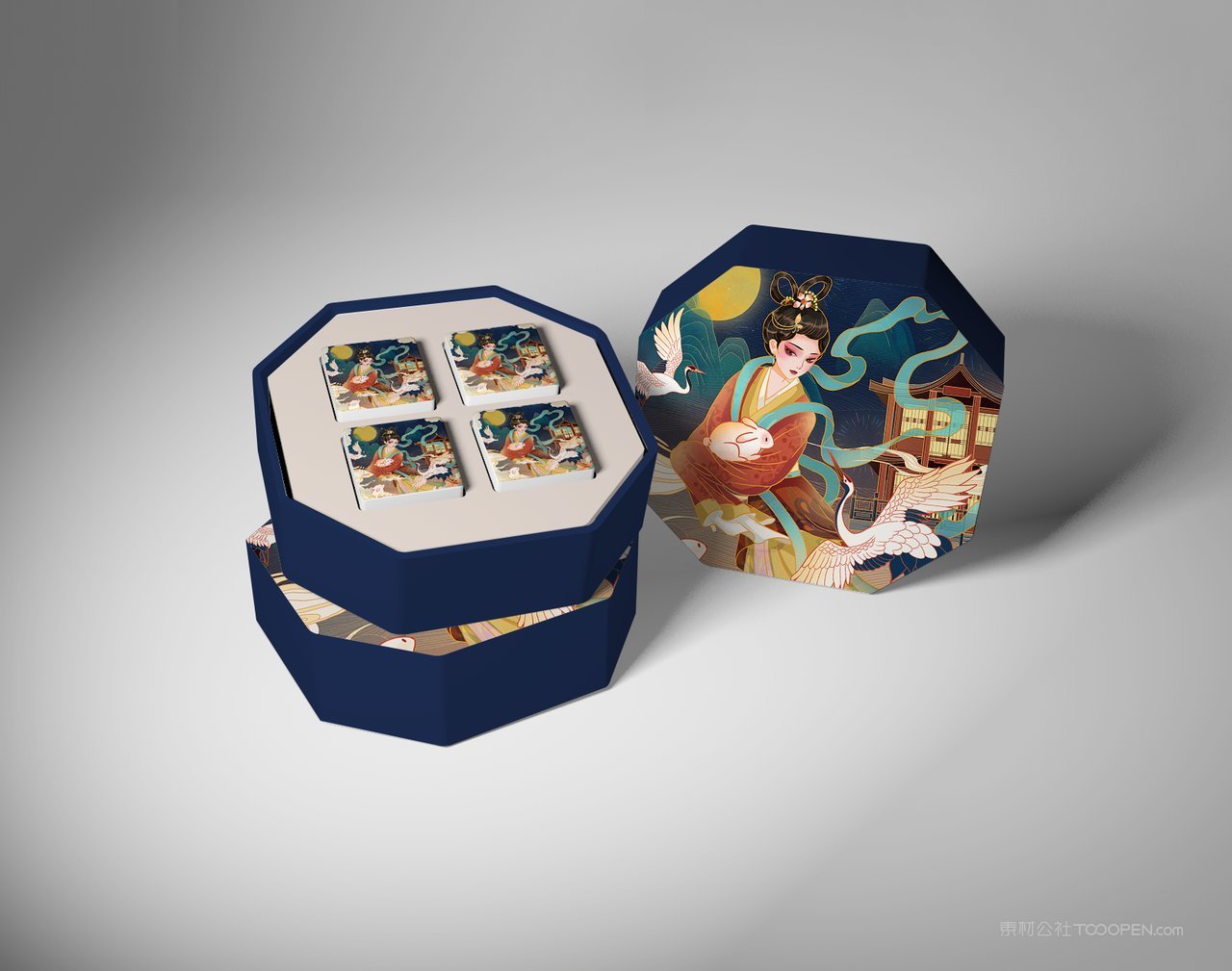 【1824期】中秋月饼礼盒包装样机 (5)