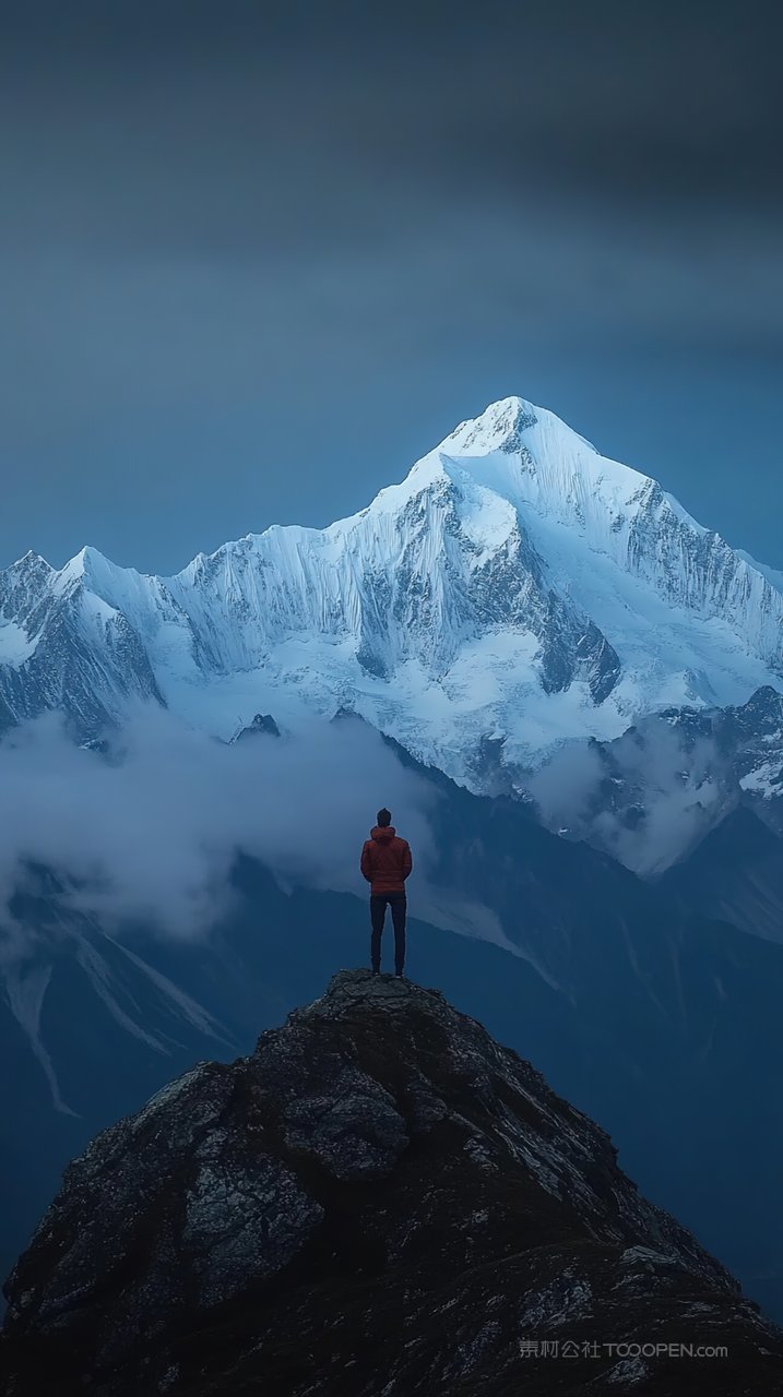 自然意境群山山脉风景景观山峰唯美