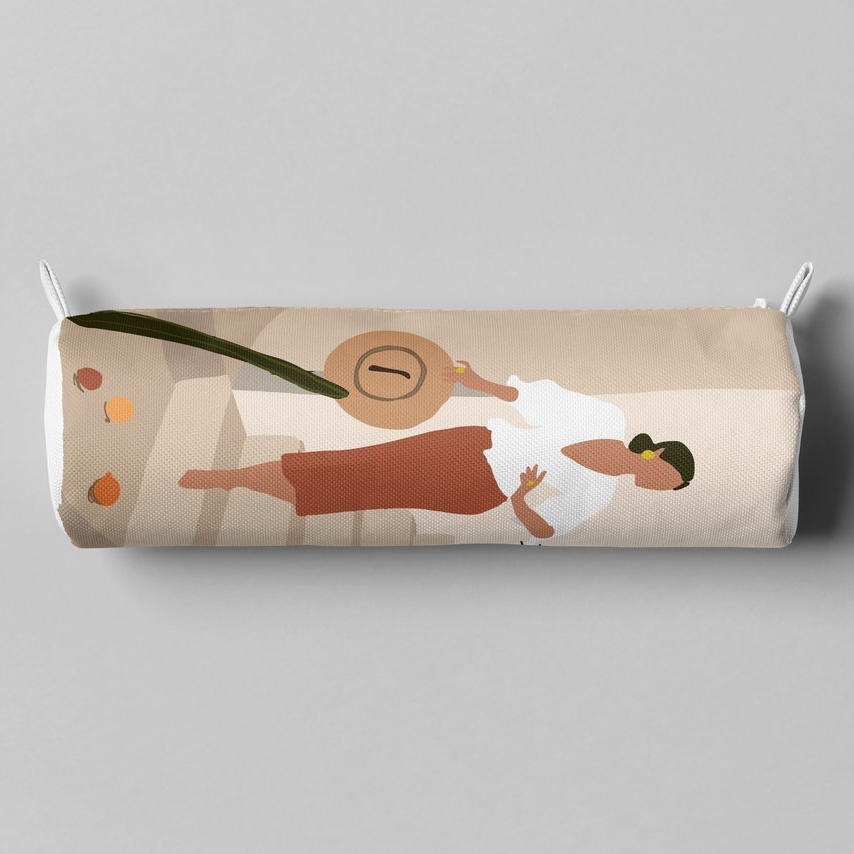 简约手绘几何扁平插画笔袋样机 (6)