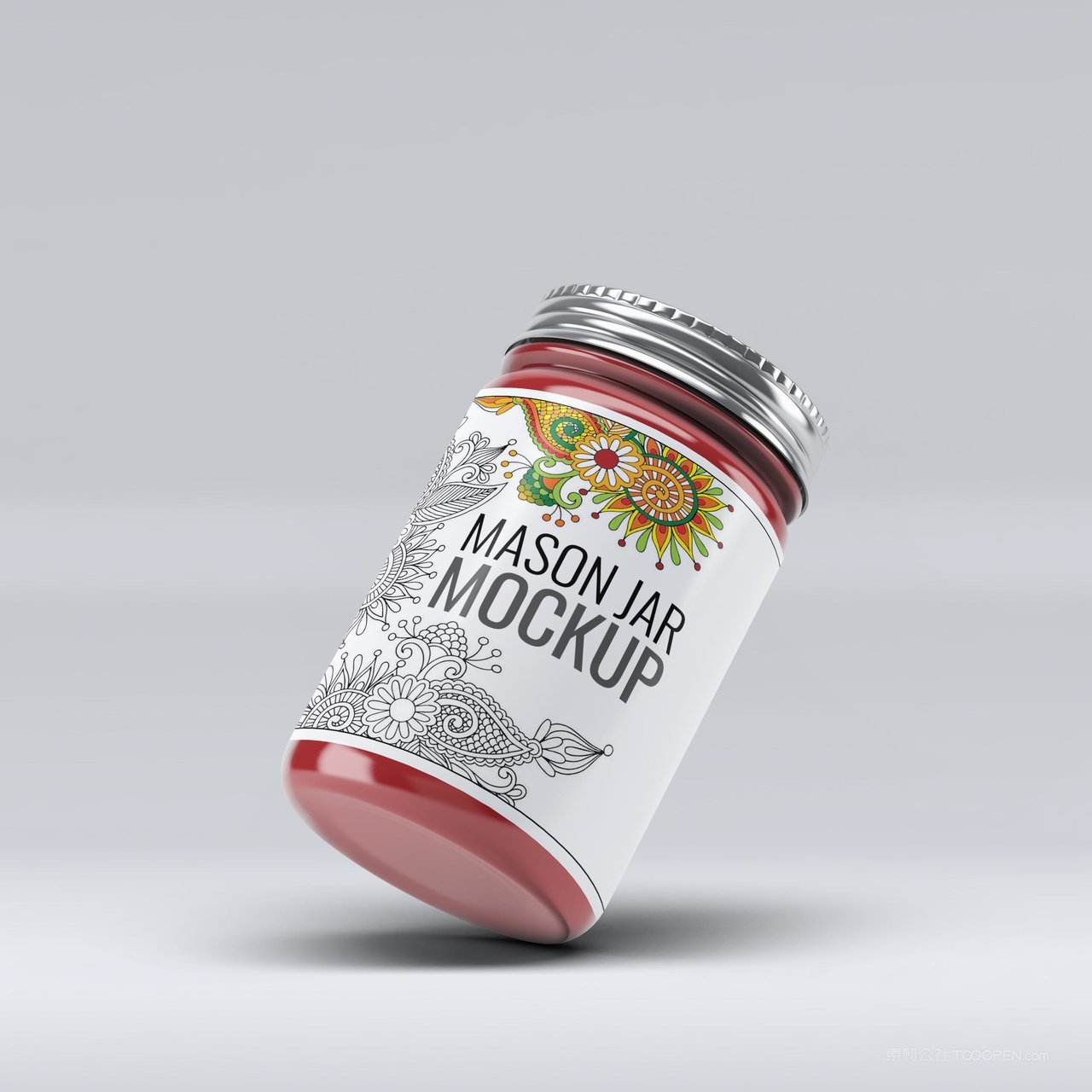 果酱玻璃罐子样机