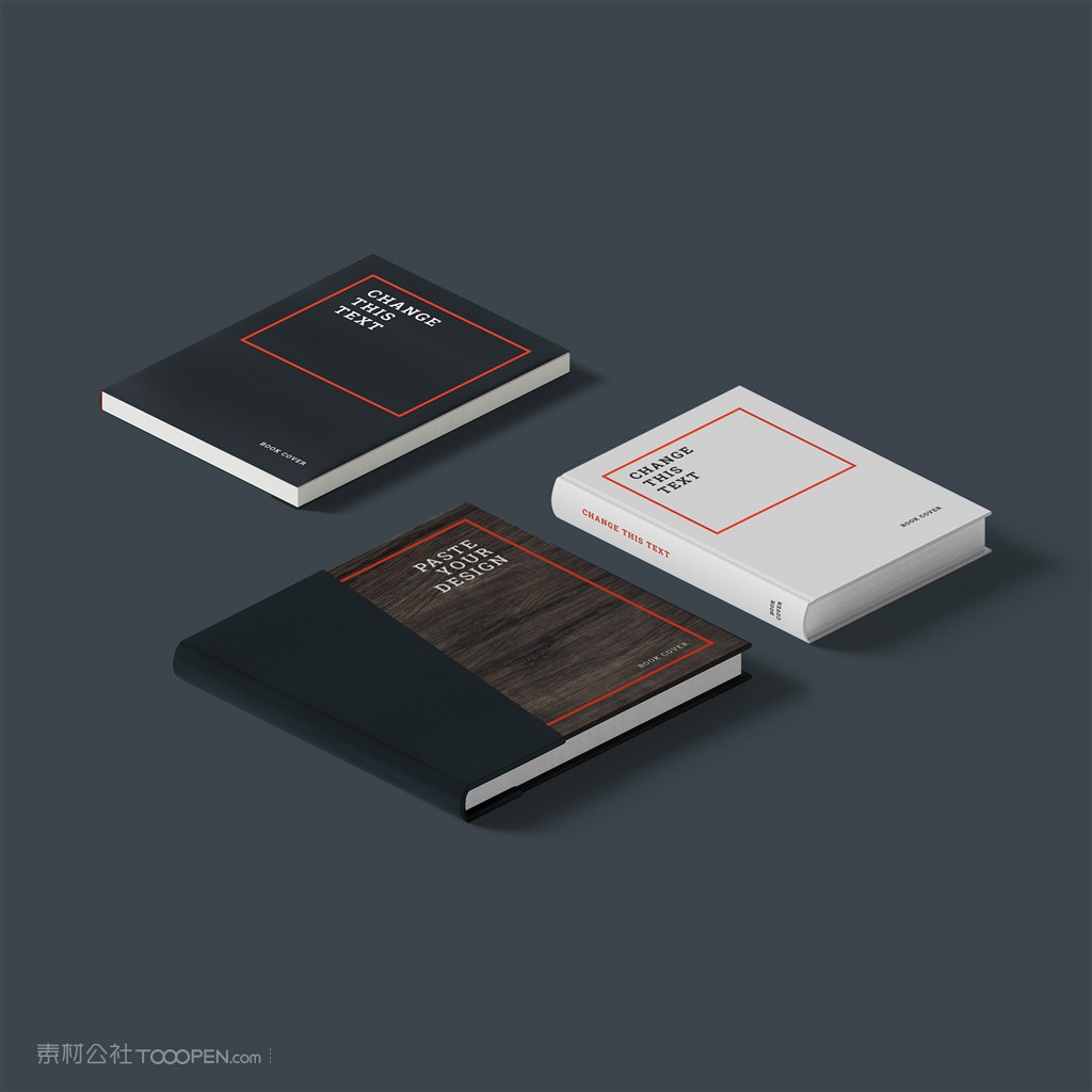 书籍画册封面贴图样机