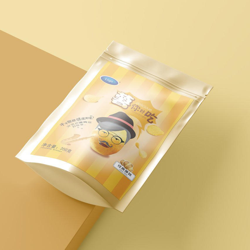 多角度薯你好吃原味薯片零食自封袋包装样机 (6)