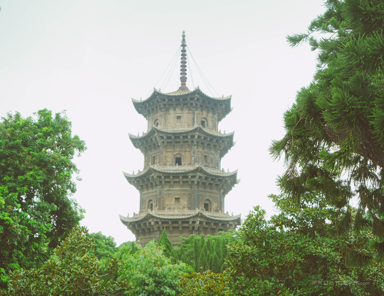 泉州开元寺风景画图片