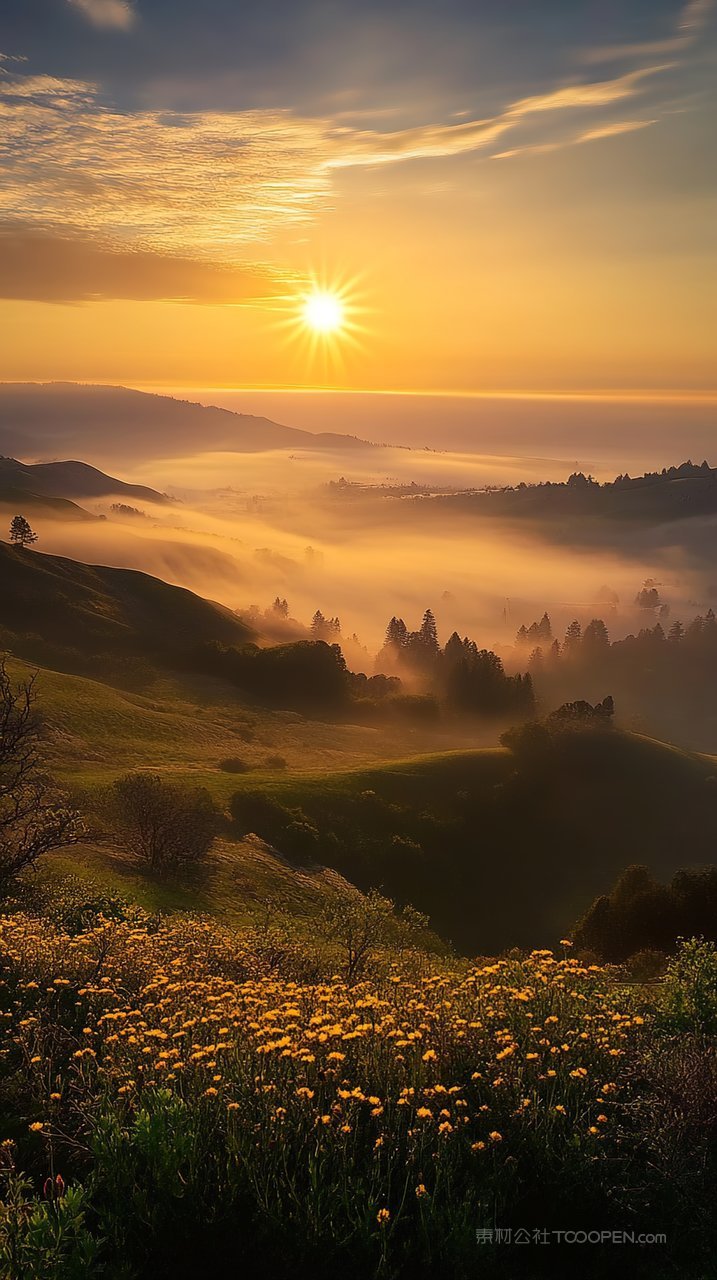 风景天空景观意境山峰自然群山唯美
